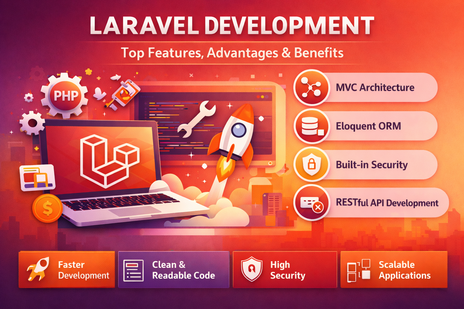 Top Features and Advantages of Laravel for Web Application Development